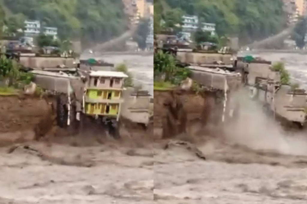 Uttarakhand Cloudburst Tragedy: Harrowing Videos Show Villagers Washed Away in Sudden Flood Fury | baxoa.com