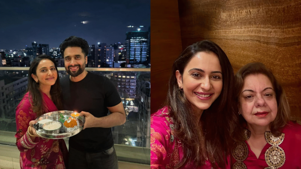 Rakul Preet Singh Shares Heartwarming Glimpse of First Kajari Teej with Mom-in-Law Puja Bhagnani